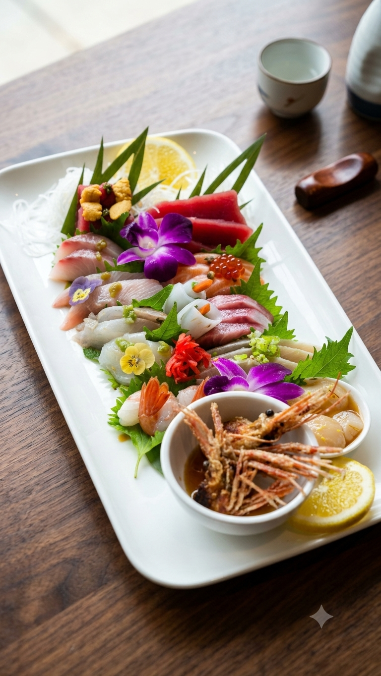 Artisanal sashimi platter at Kai Sushi
